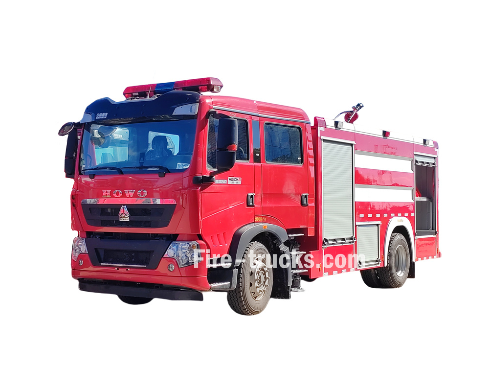 Howo Model 6 wheeler Fire protection Vehicle