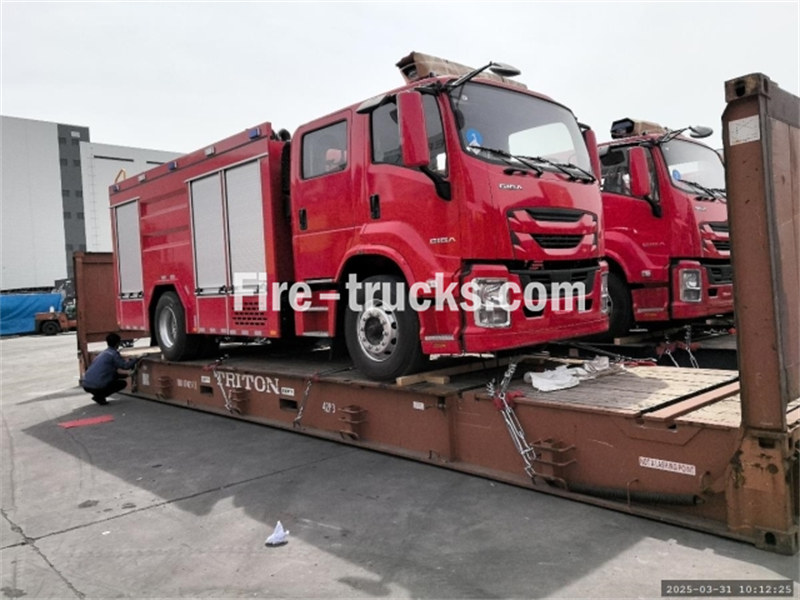 Isuzu GIGA fire rescue trucks shipping to Moldova Isuzu GIGA fire rescue trucks shipping to Moldova