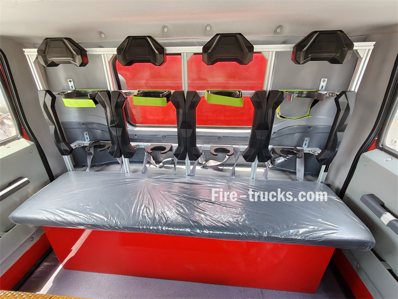 Isuzu GIGA 4X fire fighting truck SCBA seats
