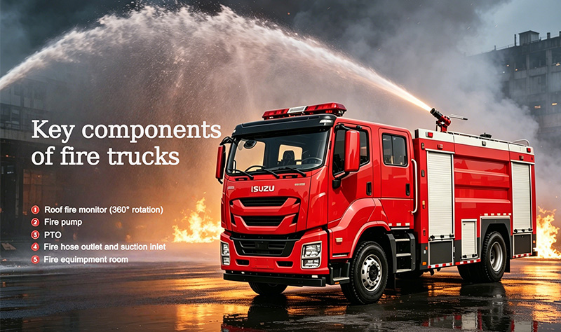 ISUZU 4x2 wildland fire water tender