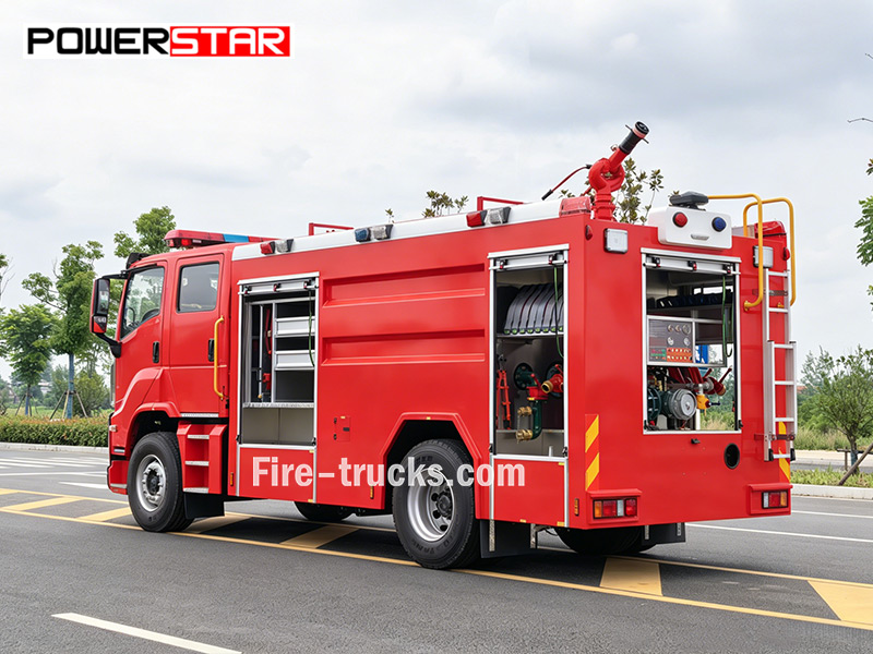 Powerstar Isuzu 4X2 8000L Water Tank Wildland foam pump fire truck Price Philippines