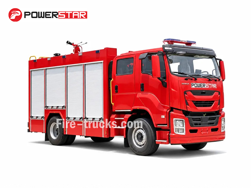 ISUZU GIGA 4x2 Official Fire Truck for Albania Oil Refinery Storage Tank Fire