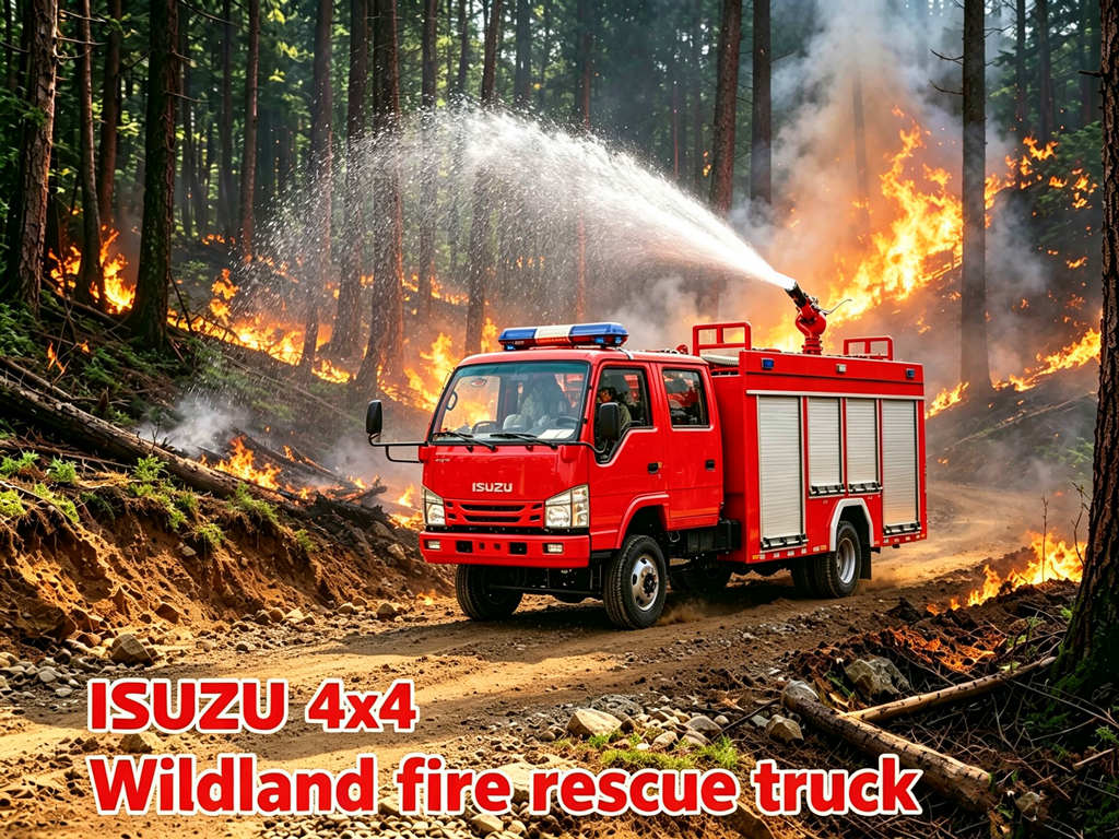 ISUZU 4x4 offroad fire engine for forest fire extinguishing ISUZU 4x4 offroad fire engine for forest fire extinguishing