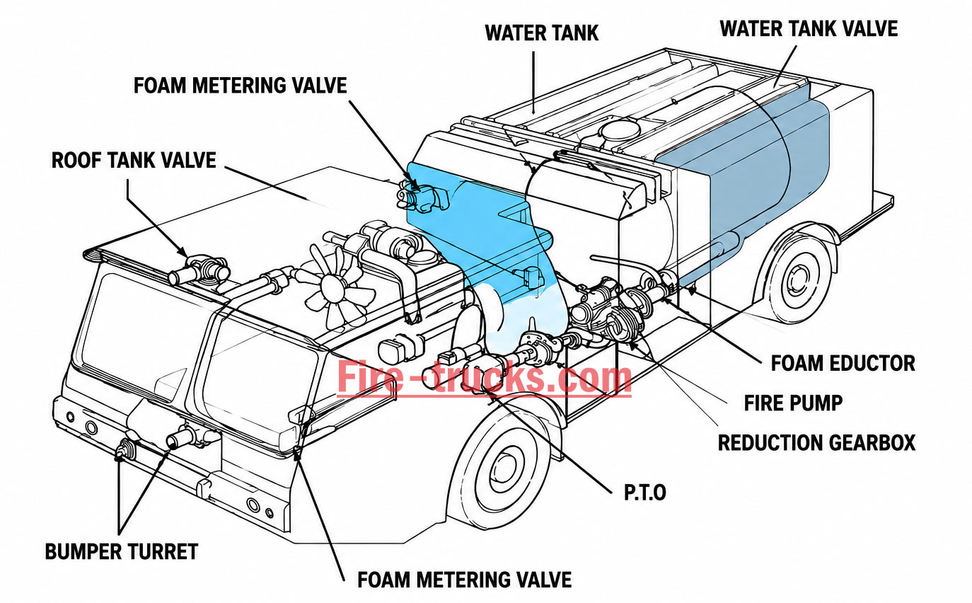 fire truck water tank foam tank structure diagram fire truck water tank foam tank structure diagram