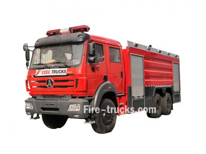 BEIBEN 6x4 12000L foam water fire truck