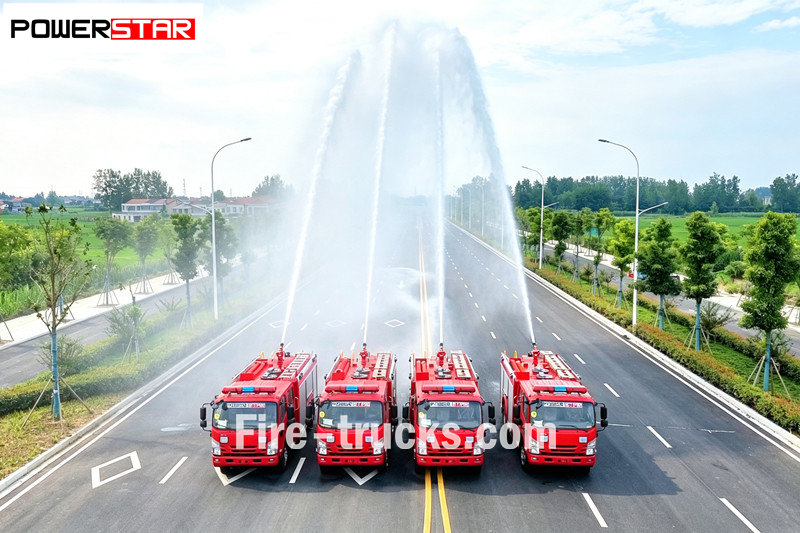 The First Batch of 4 ISUZU NPR Foam Fire Trucks Are Set to Serve Lagos Fire Department