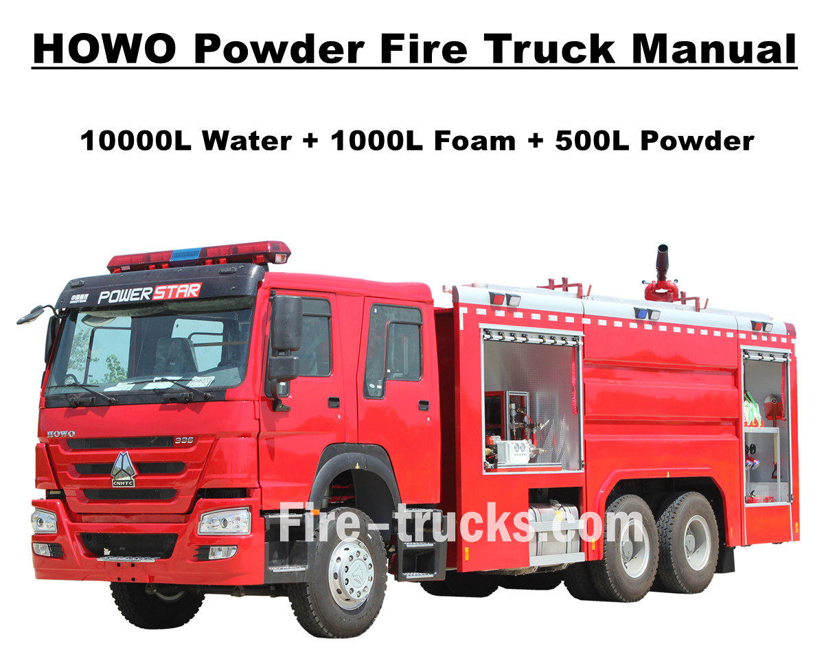 Mauritania HOWO Powder Pumper Fire Engine User Manual